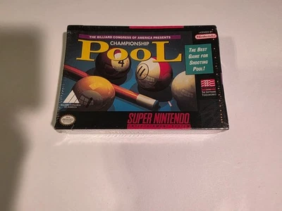 Championship Pool (Super Nintendo SNES, 1993) ☆ SEALED ☆ Brand New ☆ - Image 1 of 4