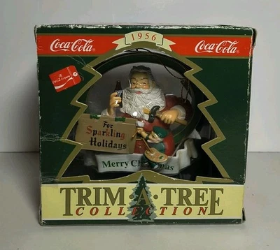 Coca-Cola Trim A Tree Collection  Christmas Ornament Santa 1956 Replica  606 - Image 1 of 4