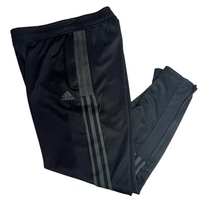 Adidas Tiro 21 Tack Pants Women's Large Black Gray Ankle Zip Tapered Aeroready - Picture 1 of 21