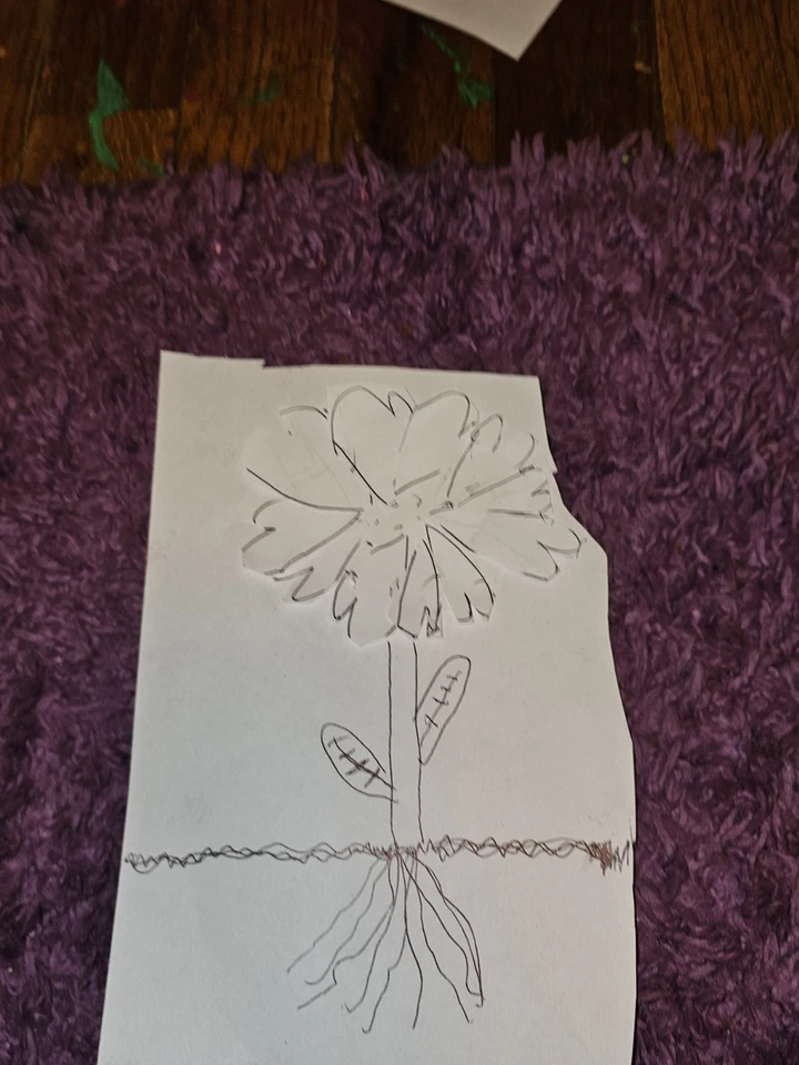 Flor de corazón 3D recortada! Foto 1 de 1