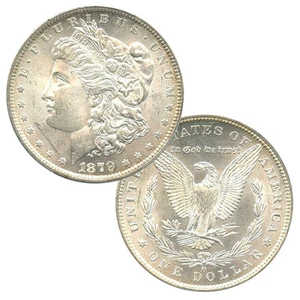 SALE!!! - Pre-1921 90% Silver Morgan Dollar (1878-1904) Brilliant Uncirculated - Picture 1 of 3