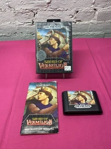 Sword of Vermillion Sega Genesis Originalverpackt Handbuch Getestet Original 1990 - Bild 1 von 3