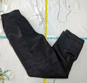 WOMENS JONES OF NEW YORK Black Lined 100% WOOL DRESS PANTS Sz 12 (30" x 29") - Picture 1 of 6