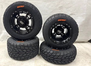 ITP SS112 Rims Sunf A021 Street Road Tires Yamaha Banshee Raptor 700 YFZ450 450R - Picture 1 of 6