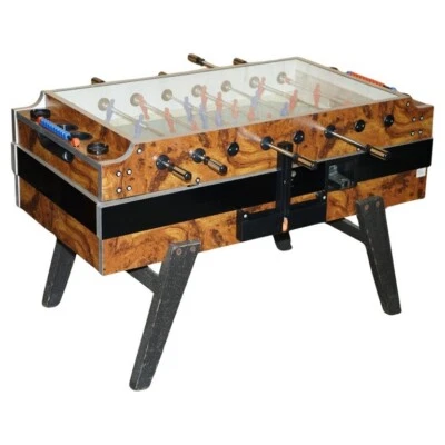 MESA DE FUTBOLÍN/FUTBOLÍN VINTAGE BURR WALNUT GARLANDO CHAMPION F2 PRECIOSO PEDIDO Foto 1 de 4