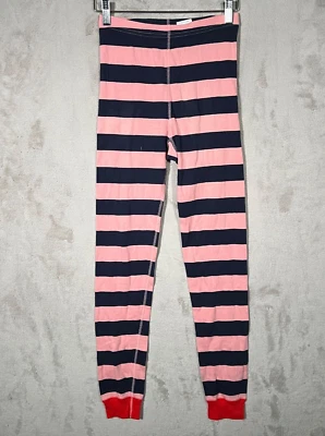 Hanna Andersson Girls Pants Size 12 Striped Pink Blue - Imagem 1 de 4