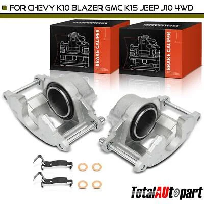 2x Brake Caliper for Chevy Blazer 1971-1974 GMC Jimmy 1971-1978 Jeep Front Side - Image 1 of 4
