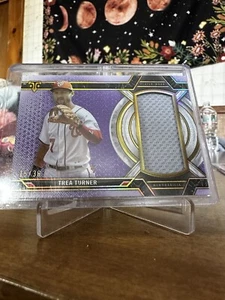 Trea Turner Single Jumbo Relic Purple Numbered /35 - Picture 1 of 2