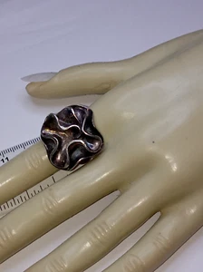 SILPADA 925 BLOOMING RIBBON RUFFLED RING 5MM-, 23.5MMSIZE 7.5 - Picture 1 of 6