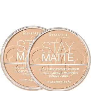 (2 Pack) NEW Rimmel London Stay Matte, Pressed Powder,Sandstorm 004, 0.49 Oz - Picture 1 of 4