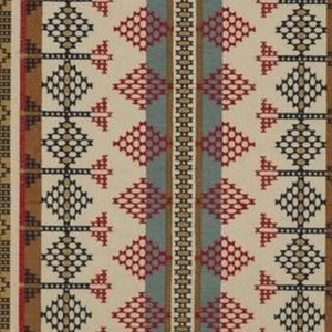 Mulberry Home - Saddle Blanket - Indigo Red - Fabric Remnant - 264cm x 37cm - Picture 1 of 1