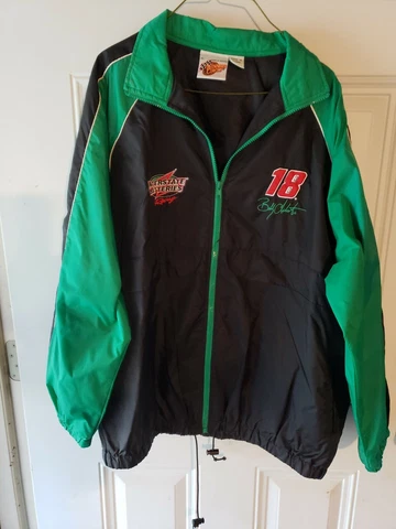 Vintage Winners Circle Bobby Labonte #18 Windbreaker Jacket Men's X-Large Cover