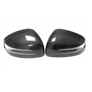 Carbon Fiber Side Rearview Wing Mirror Cover Trim For Fit Benz R231 SL 2013-2018 - Picture 1 of 7