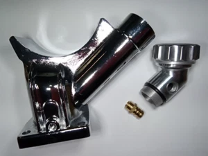 CHROME ALTERNATOR GENERATOR STAND FILLER VOLKSWAGEN T1 BUG BEETLE T2 BUS 1960-79 - Picture 1 of 2