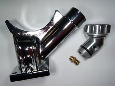 CHROME ALTERNATOR GENERATOR STAND FILLER VOLKSWAGEN T1 BUG BEETLE T2 BUS 1960-79 - Image 1 of 2