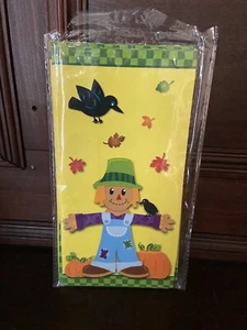 Fall Scarecrow Harvest Treat Bags Favors Paper Lot Of 7 Open Stock New - Picture 1 of 5
