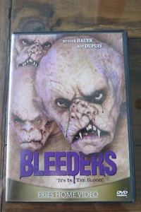 BLEEDERS DVD FRIES HOME VIDEO RUTGER HAUER ROY DUPUIS VERY RARE OOP - Picture 1 of 5
