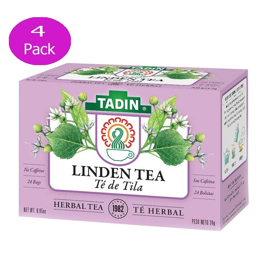 Té de tilo de hierbas Tadin. Ayuda de relajación. Ayuda contra los resfriados. 24 bolsas. 0,85 oz Foto 1 de 1