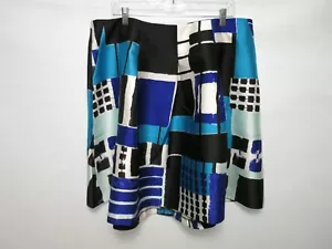 Falda Lane Bryant Multicolor Gráfico Geométrico Línea A Talla 20 - Imagen 1 de 3