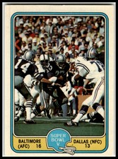 1981 Fleer Team Action #61 Super Bowl V Baltimore Colts / Dallas Cowboys