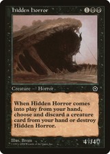 Hidden Horror Portal Second Age HEAVILY PLD Black Rare MAGIC MTG CARD ABUGames
