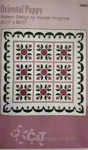 Oriental Poppy Pattern Design by Harriett Hargrave - C&T Publishing #80027 - Picture 1 of 1