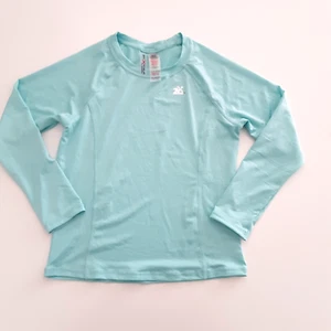 ZeroXposur Girls Size 10/12 Rash Guard Long Sleeve Crew Neck Green Swimwear - Picture 1 of 5