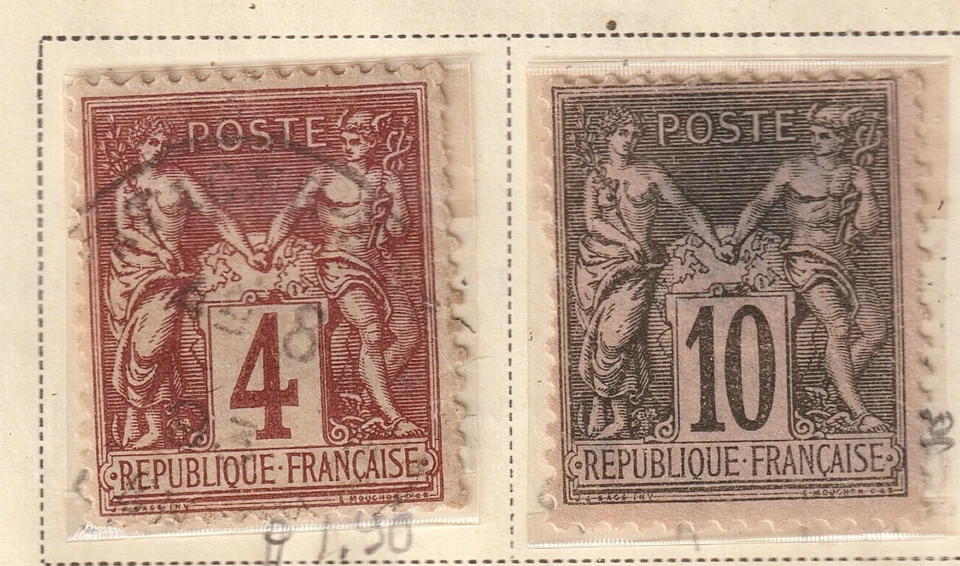France: Lot 174 Postage (Stamp details below) 2022 Scott Catalog Value $36.90 - Image 1 of 1