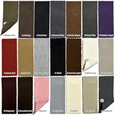 Tela de cuero sintético artificial ultragamuza PET poliéster impregnado PU de 1,4 mm 54" Foto 1 de 2