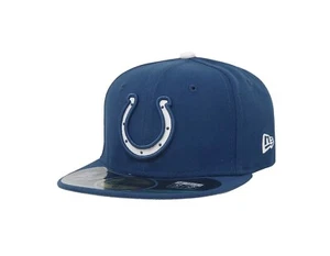 New Era 59Fifty Kids Boys Cap Indianapolis Colts Royal Blue Fitted Children Hat - Picture 1 of 5