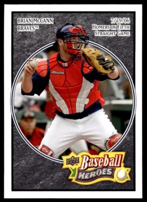 2008 Upper Deck Baseball Heroes BLACK Brian McCann Atlanta Braves #10 - Image 1 of 2