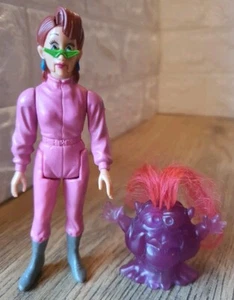 Vintage 1987 Real Ghostbusters Janine Melnitz Action Figure with Tickler Ghost - Picture 1 of 9