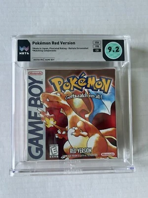 Nintendo Gameboy Pokemon Red WATA Graded 9.2 9.6 box!  - Image 1 of 4