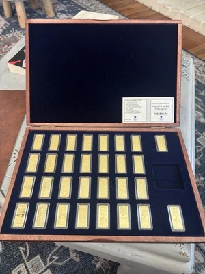 American mint US gold Rush 30 piece ingot set - Image 1 of 3