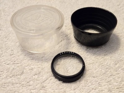 Pantalla para parasol vintage Agfa 30 mm antideslizante push on y filtro de primer plano Semflex 30 mm Foto 1 de 4