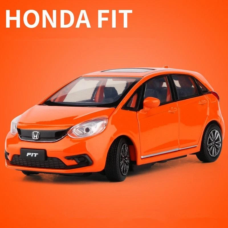 Modelo de coche de aleación diecast Honda Fit GK5 1:32 con sonido, luz y alto detalle Foto 1 de 4