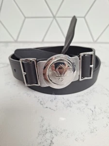 Scout Uniform Leather Belt and Buckle Set Size S/M - Picture 1 of 4