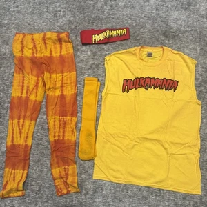 Hulkamania Gelb Tank Top Bandana Hose Herren Gr. M - Bild 1 von 10