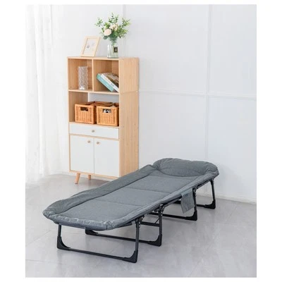 HTI-LIVING Gästebett 65 x 190 Egon klappbares Einzelbett Klappbett Feldbett Karpfenliege HT