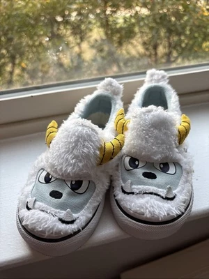 范斯经典一脚蹬 Yeti Monster 鞋 学步儿童 尺码 4.0 婴儿运动鞋 男孩 女孩 — 第 1/2 张图片