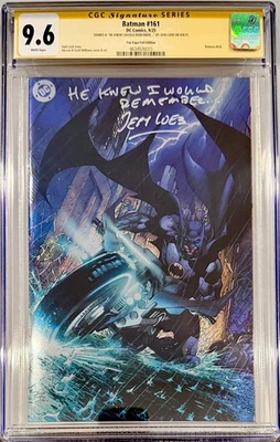 Batman #161 - CGC SS 9.6 Signed by Jeph Loeb - Fan Expo Virgin Foil Limited 1000 - Image 1 of 3