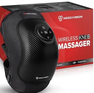 Massaggiatore Ginocchiere Wireless Neocarbon Calore/Vibrazione/Compressione con Display LCD - Foto 1 di 6