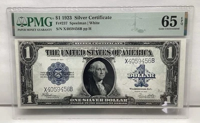 1923 $1 Silver Certificate Fr237 PMG 65 EPQ - Image 1 of 4