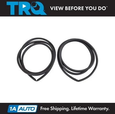 TRQ Door Weatherstrip Seal Kit Fits 2008-2022 Toyota Sequoia 2007-2021 Tundra - Image 1 of 3