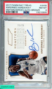 Panini Natl Treas Anfernee Hardaway 2017 #AHW HMTWN HEROES AU-BRONCE DE 25 PSA 8 - Imagen 1 de 3