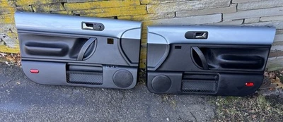 98-10 Volkswagen Beetle Door Trim Panels SET LH RH LIGHT BLUE /BLACK OEM NICE - Image 1 of 4