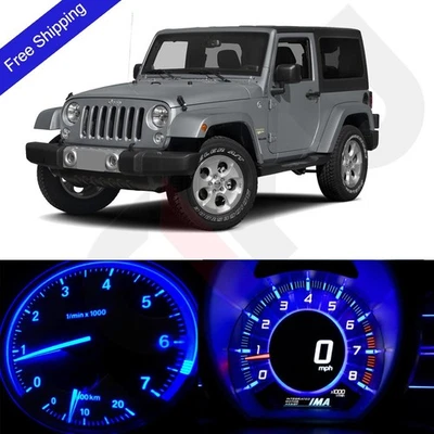 Blue LED Dash Instrument Speedometer Lighting Kit Fits 1997-2006 Jeep Wrangler - Image 1 of 4