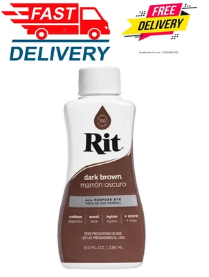 Rit 88250 Liquid Dye 8 Oz - Dark Brown - Image 1 of 4