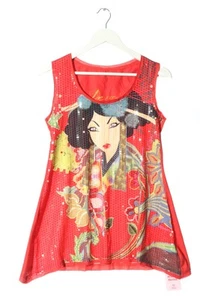 DESIGUAL Túnica Mujeres Talla EU 38 rojo-negro-naranja claro look casual - Imagen 1 de 5