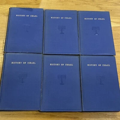 1930 THE HISTORY OF ISRAEL SIMON GLAZER 6 Volumes HC Set RARE - Image 1 of 4